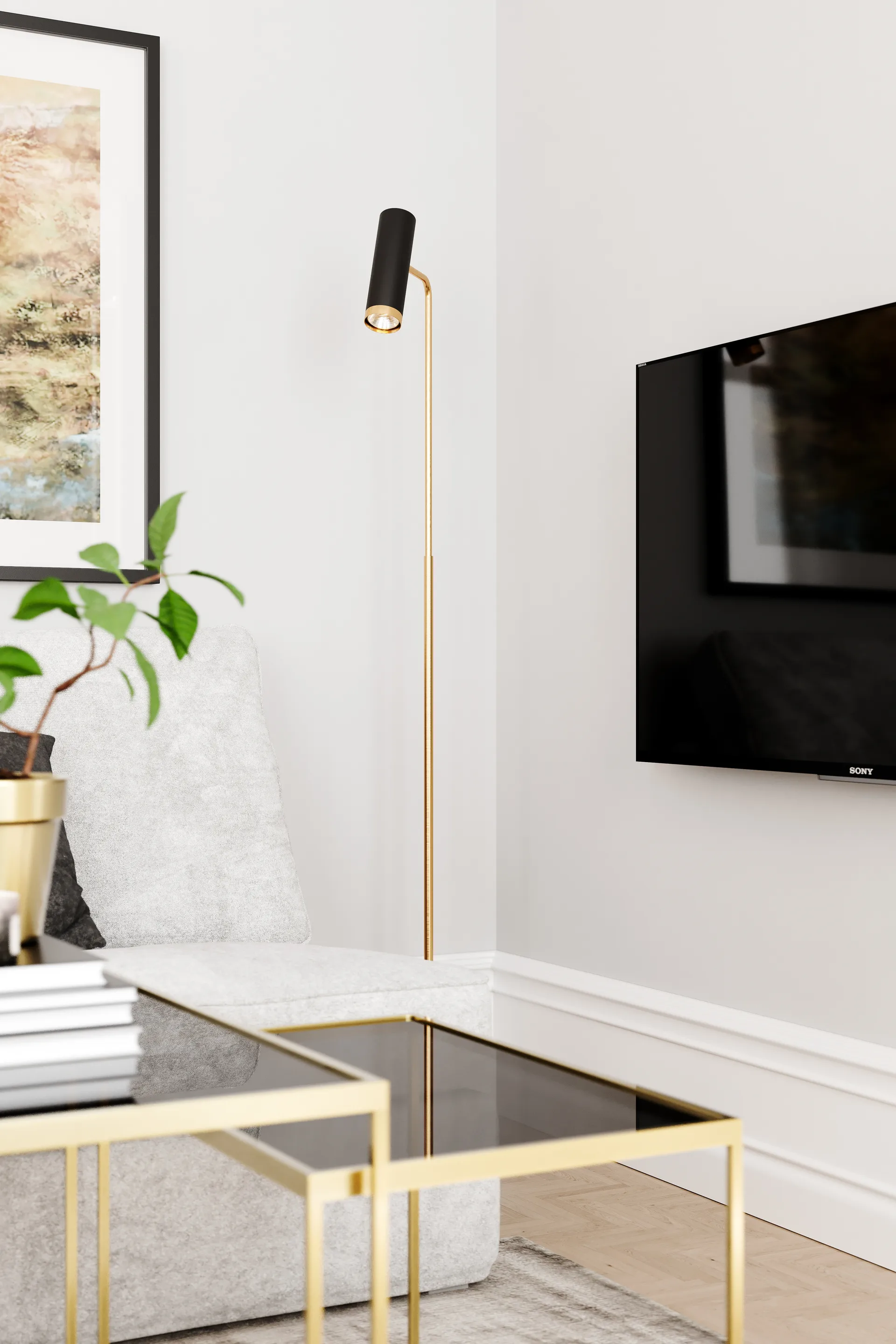 펄스 플로어 조명, Matt black By Rydéns | 바이뤼덴스