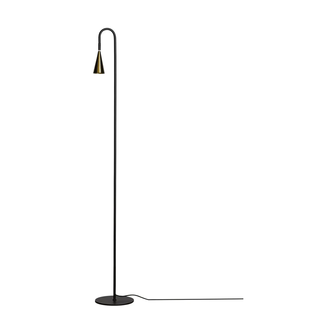 Spline 플로어 조명, Black-brass, 140 cm By Rydéns | 바이뤼덴스