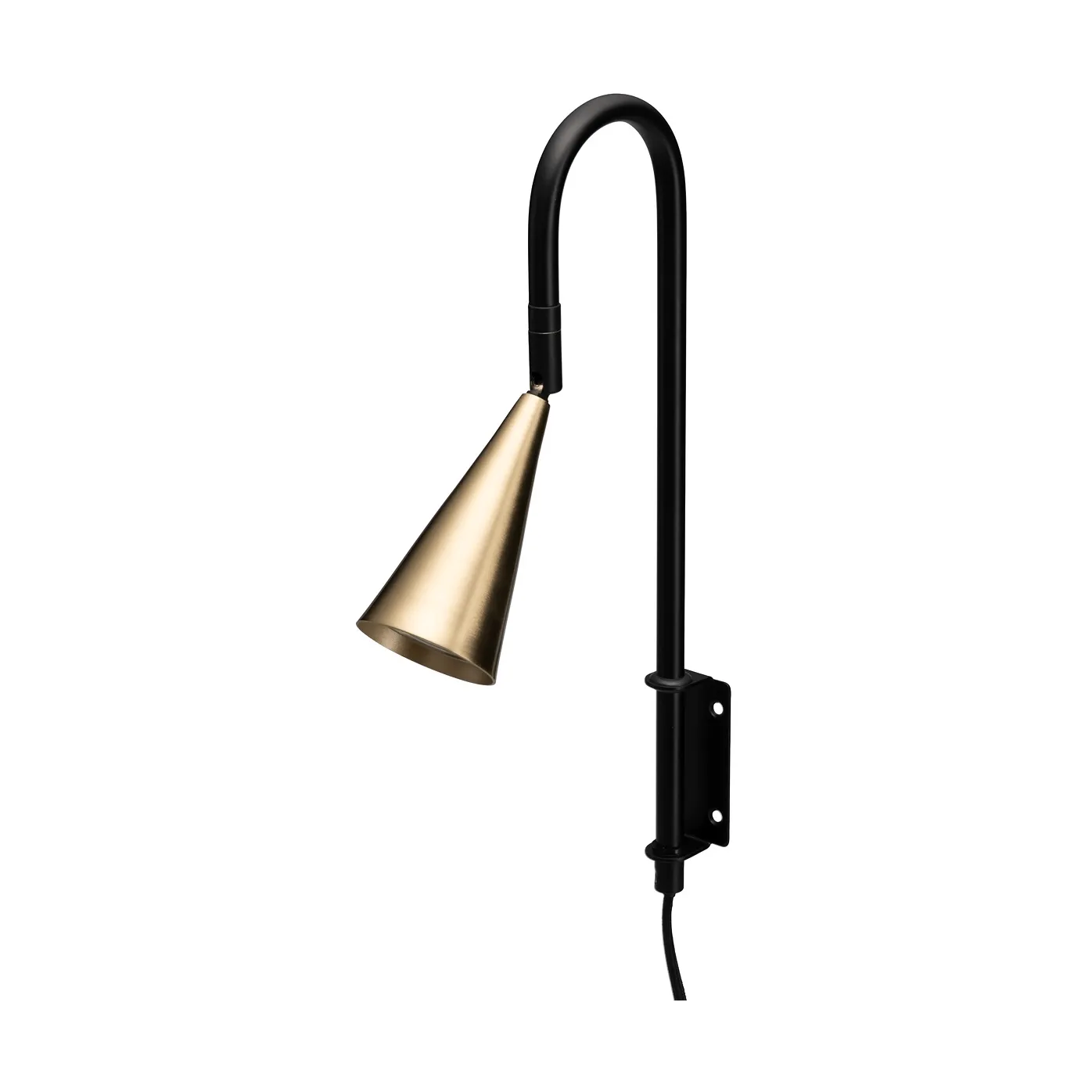 Spline 벽 조명, Black-brass, 36 cm By Rydéns | 바이뤼덴스