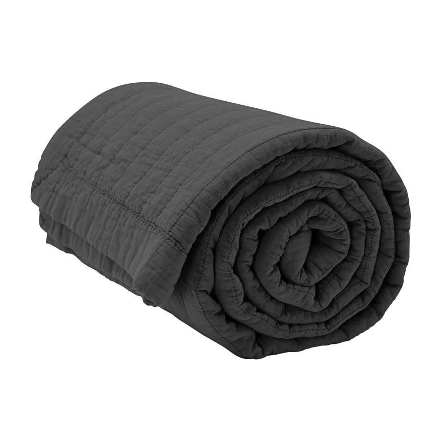 Magnhild 패딩 베드스프레드 160x280 cm, Coal byNORD | 바이노드