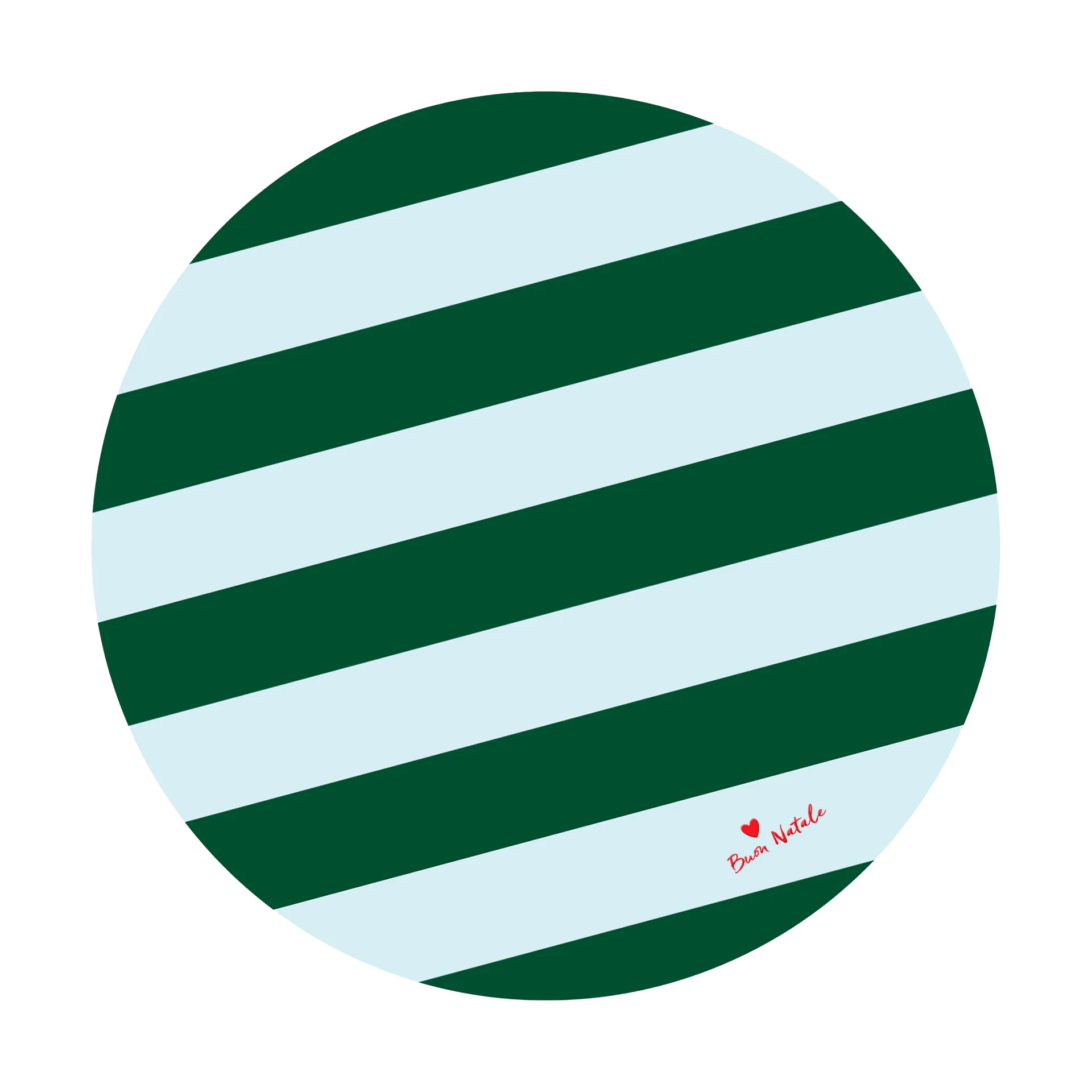 러브 크리스마스 트리 매트 Ø100 cm, Green-light blue Byon | 바이온