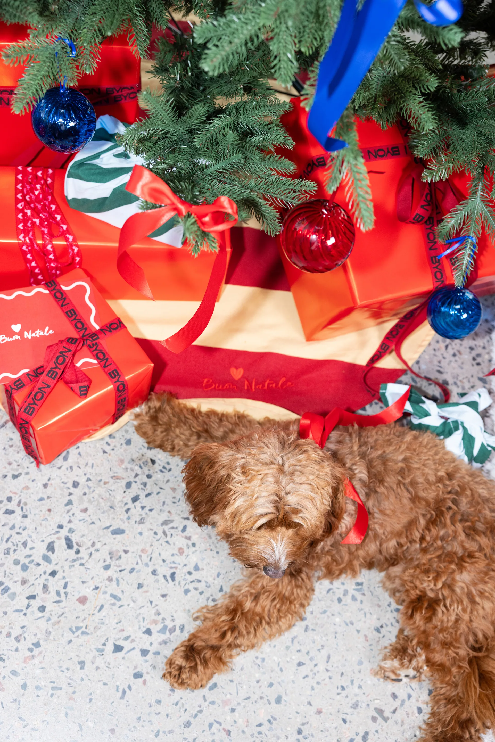 러브 크리스마스 트리 매트 Ø100 cm, Red-sand Byon | 바이온