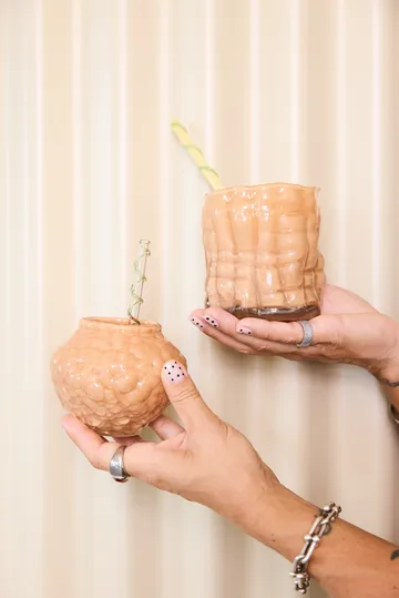 코랄로 화병 미니 11x11x8 cm - Peach - Byon | 바이온