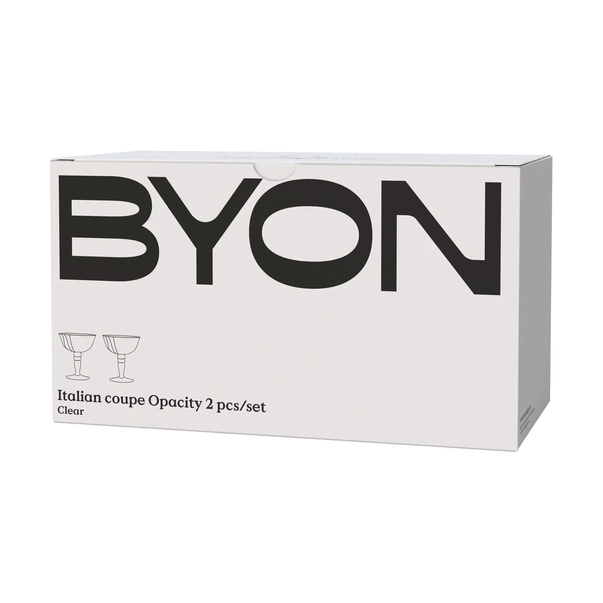 오패시티 이탈리안 샴페인 쿠페 15 cl 2개 세트, Clear Byon | 바이온