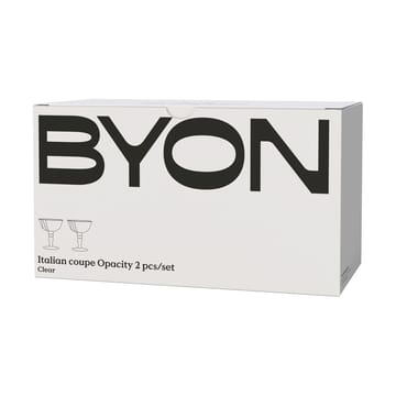 오패시티 이탈리안 샴페인 쿠페 15 cl 2개 세트 - Clear - Byon | 바이온