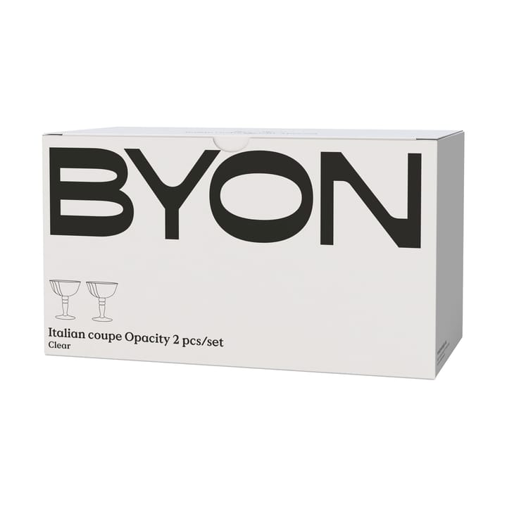 오패시티 이탈리안 샴페인 쿠페 15 cl 2개 세트, Clear Byon | 바이온