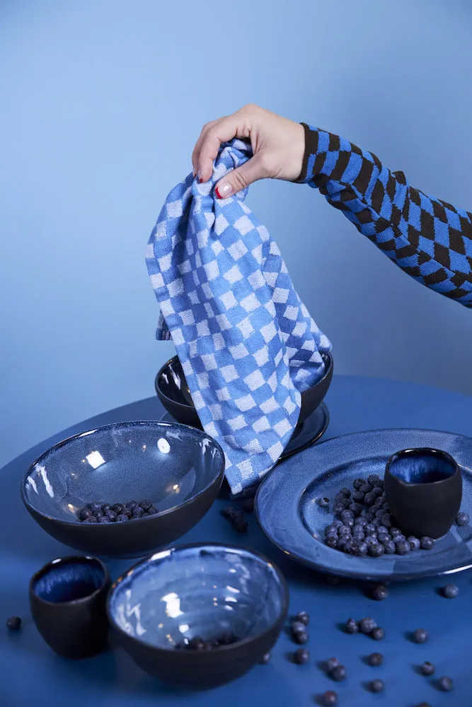 체키 패브릭 냅킨 2개 세트, Blue Byon | 바이온