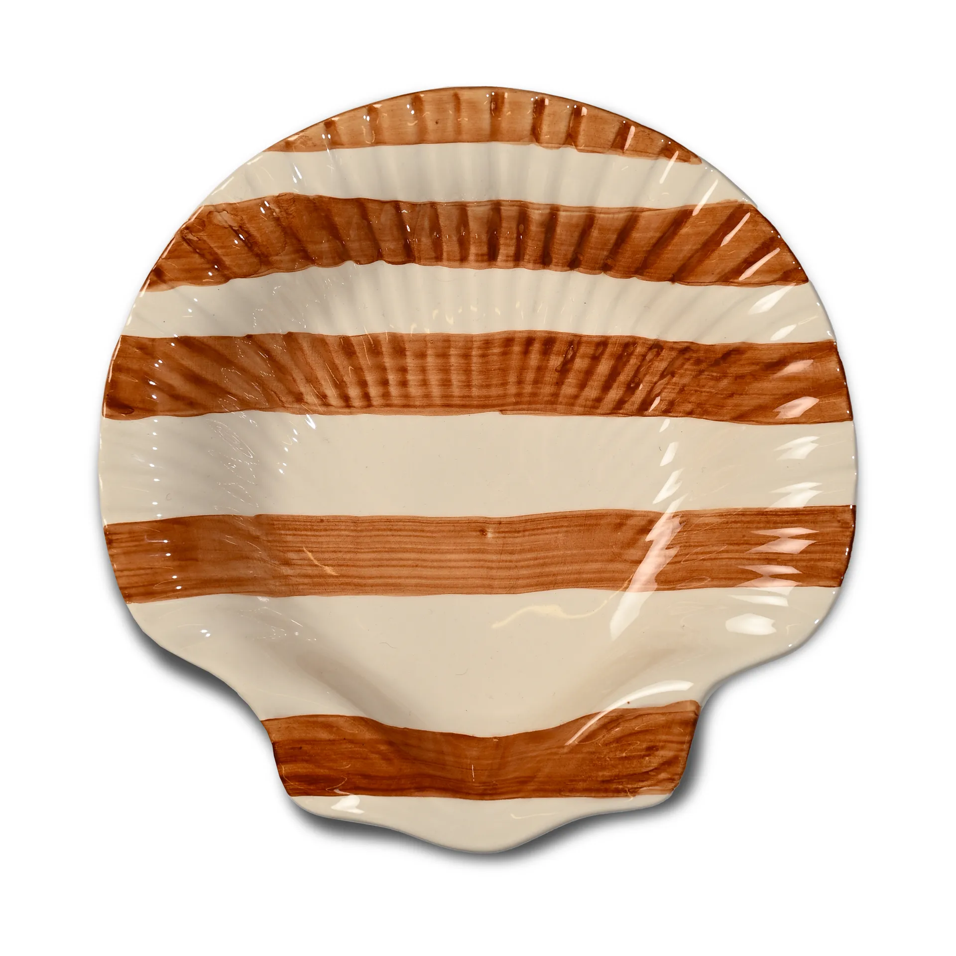 아르모나 스트라이프 플레이트 23.5x23.5 cm, Light brown-white Byon | 바이온