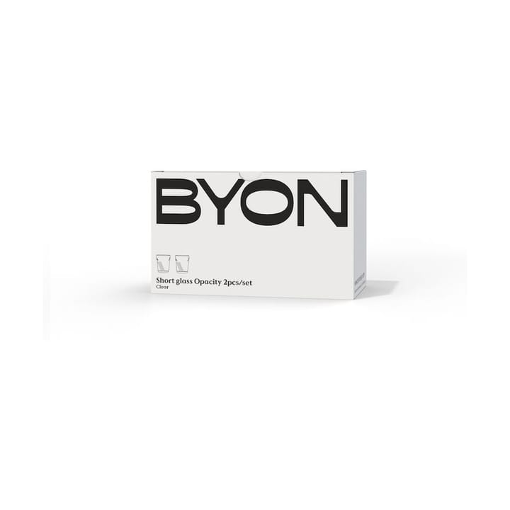 오패시티 드링킹 글라스 30 cl 2개 세트, Clear Byon | 바이온