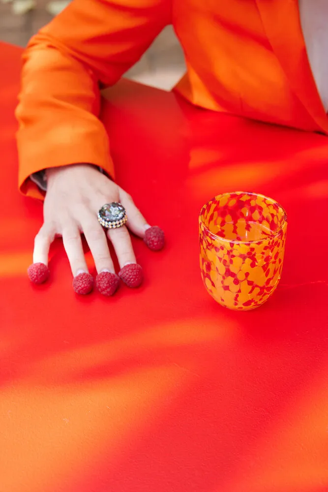 메시 글래스 30 cl 2개 세트, Red-orange Byon | 바이온