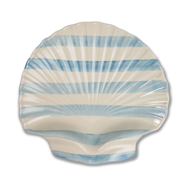 아르모나 스트라이프 서빙 디시 32x32.5 cm - Light blue-white - Byon | 바이온