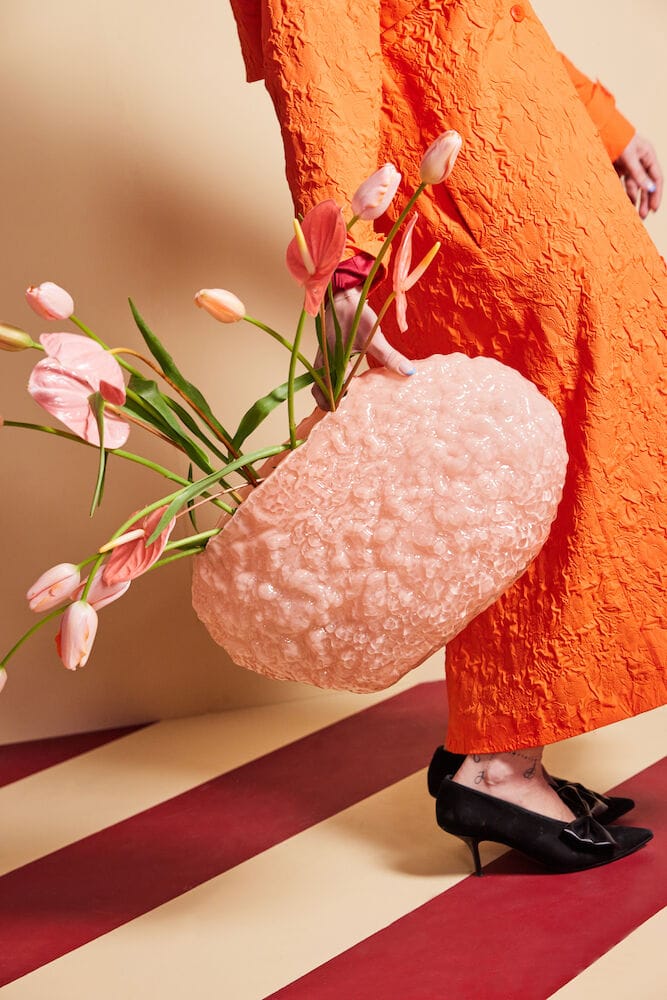 코랄로 화병 L 15x45 cm, Pink Byon | 바이온