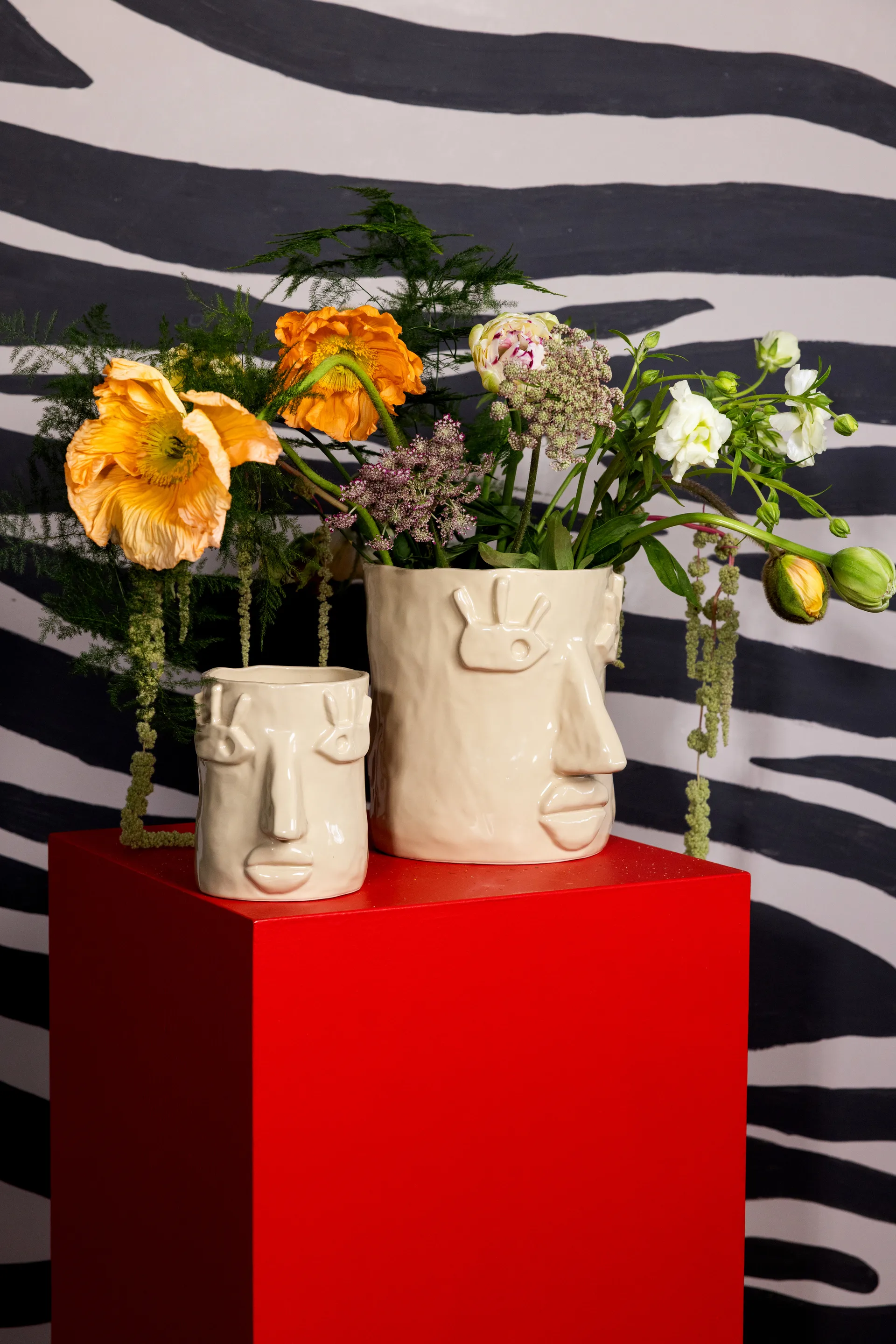 페이시 화병 L 24x19x22 cm, Beige Byon | 바이온