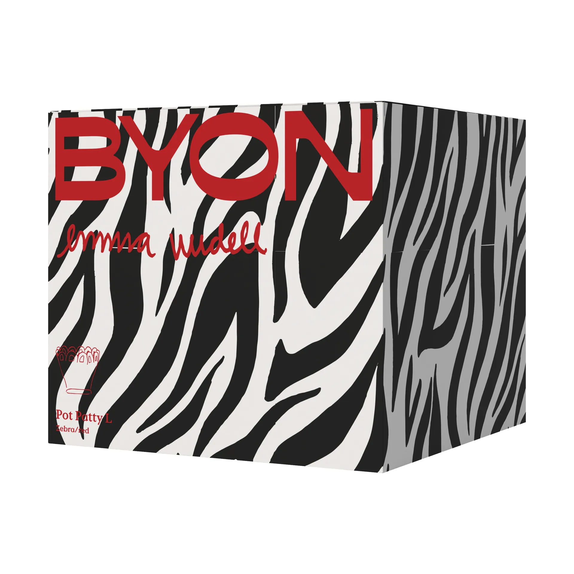 패티 화병 L Ø30 cm, Zebra-red Byon | 바이온