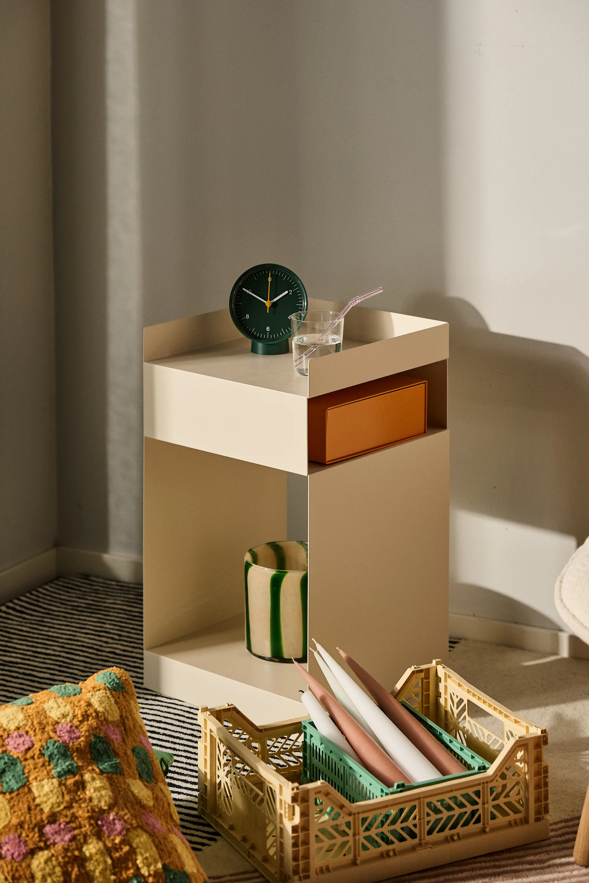 캘로어 캔들홀더-화병 M 15 cm, Green-beige Byon | 바이온