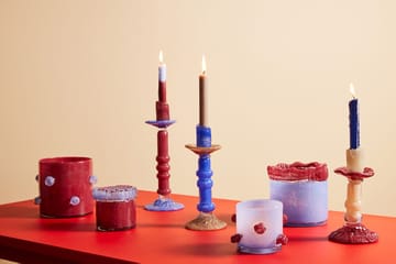아를로 캔들 홀더 M 15 cm - Wine red-light blue - Byon | 바이온