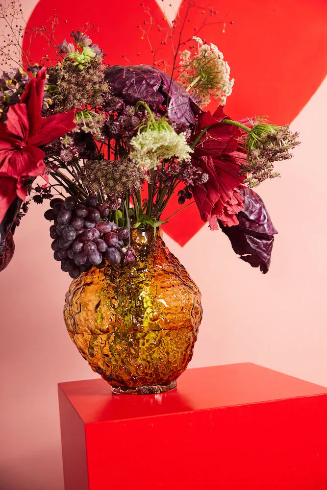 코랄로 화병 M 26x28x27 cm, Light amber Byon | 바이온