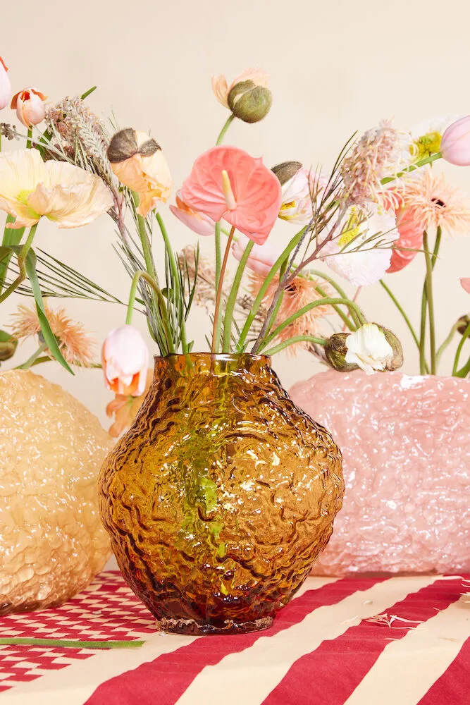 코랄로 화병 M 26x28x27 cm, Light amber Byon | 바이온