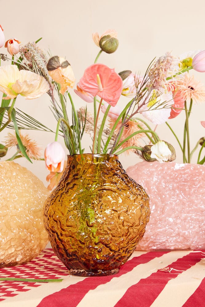 코랄로 화병 M 26x28x27 cm, Light amber Byon | 바이온