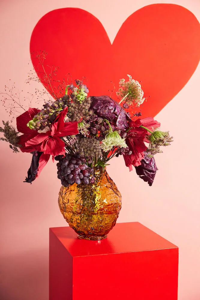 코랄로 화병 M 26x28x27 cm, Light amber Byon | 바이온