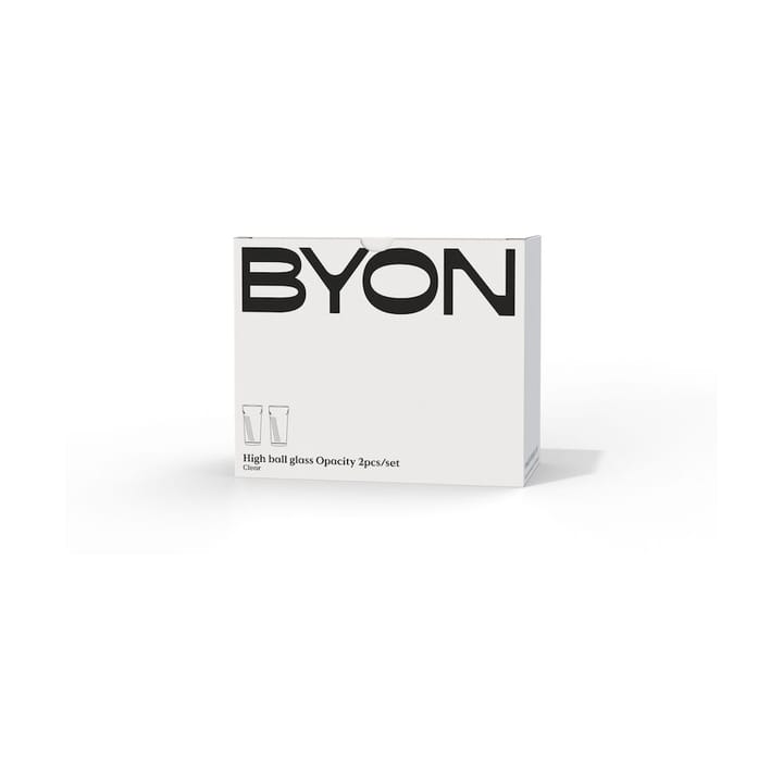 Opacity 하이볼 글래스 43 cl 2개 세트, Clear Byon | 바이온