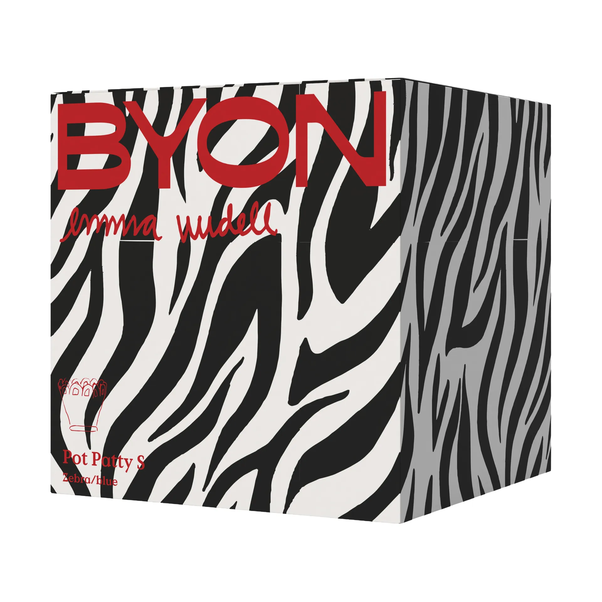 패티 화병 S Ø25 cm, Zebra-blue Byon | 바이온