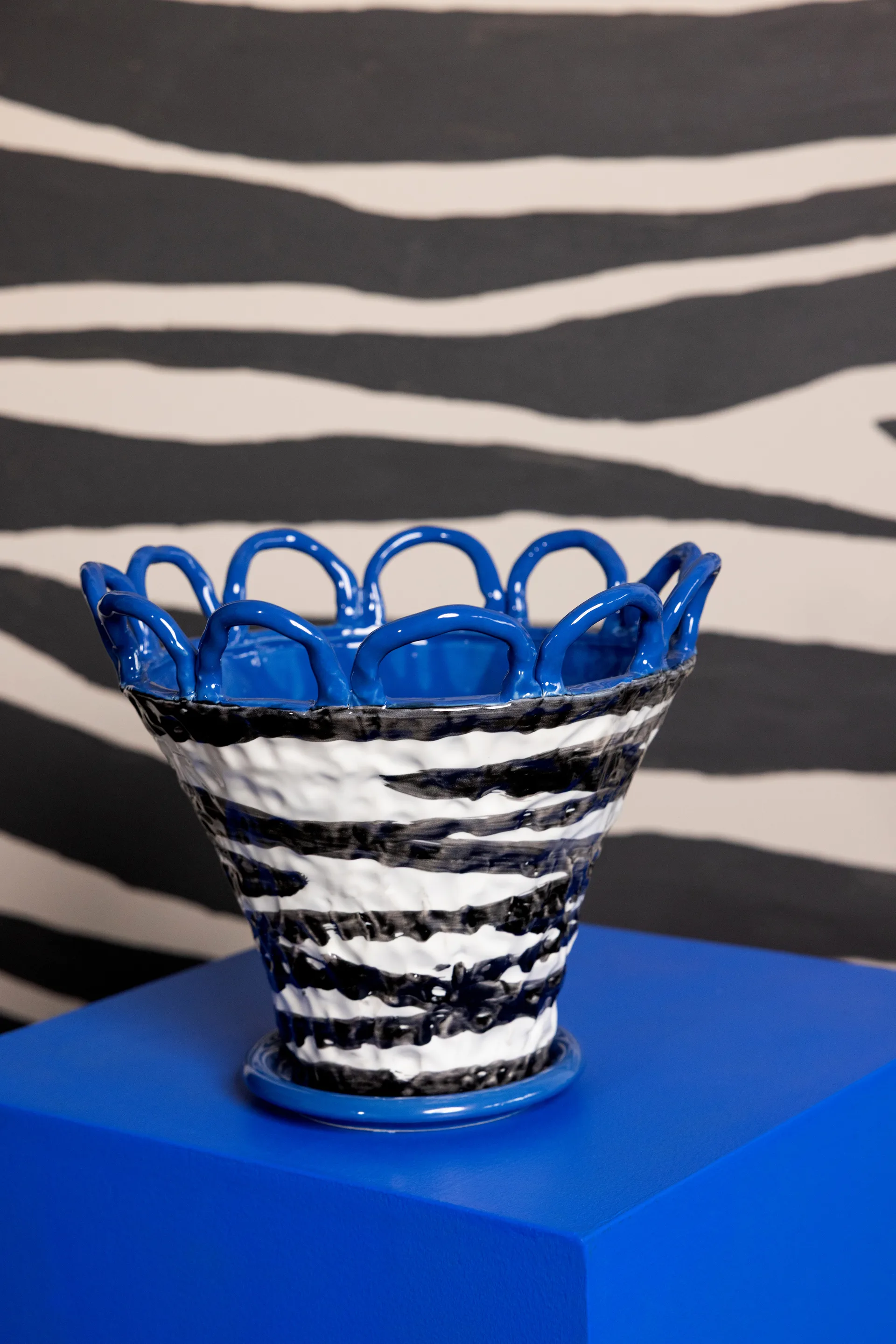 패티 화병 S Ø25 cm, Zebra-blue Byon | 바이온