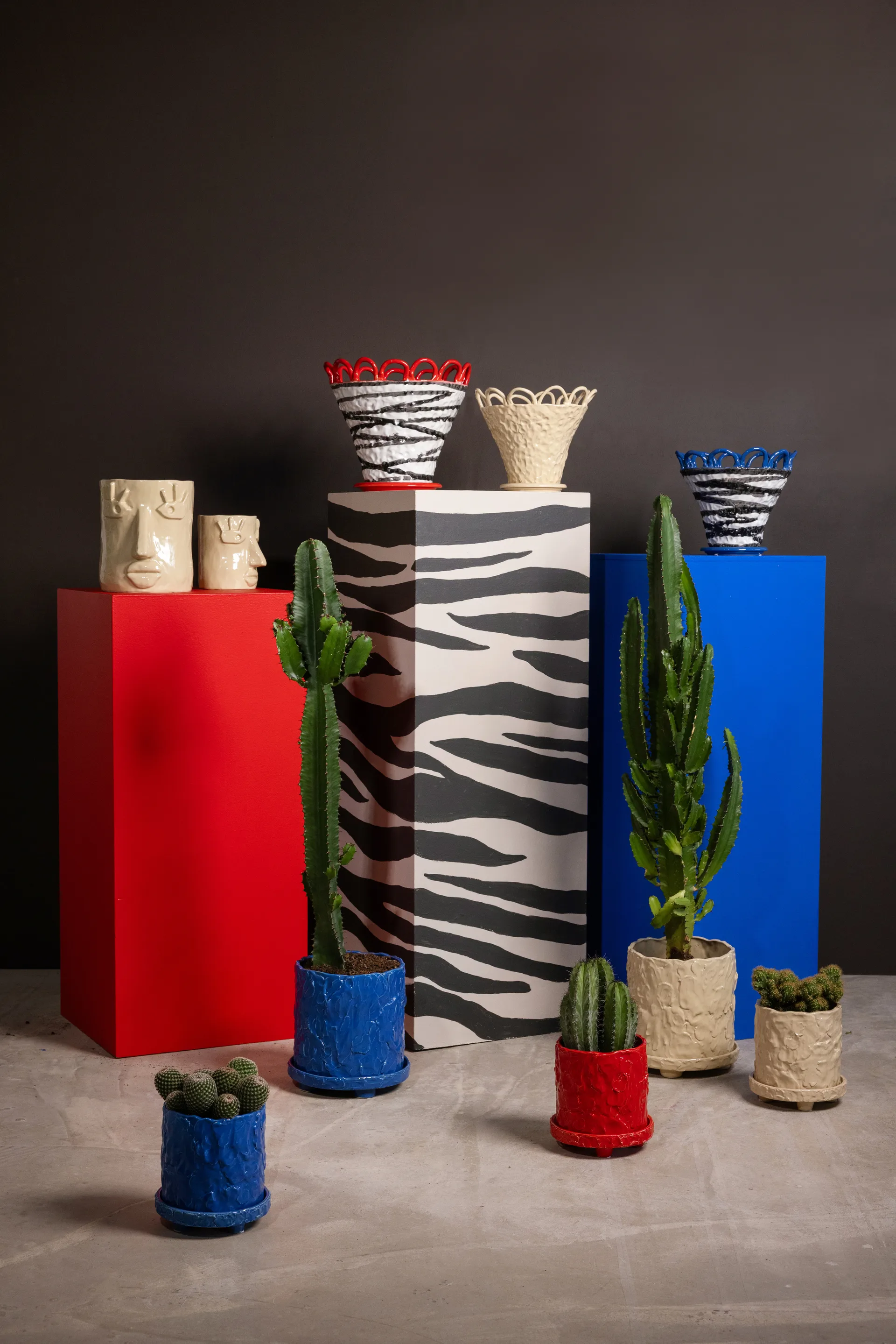 패티 화병 S Ø25 cm, Zebra-blue Byon | 바이온