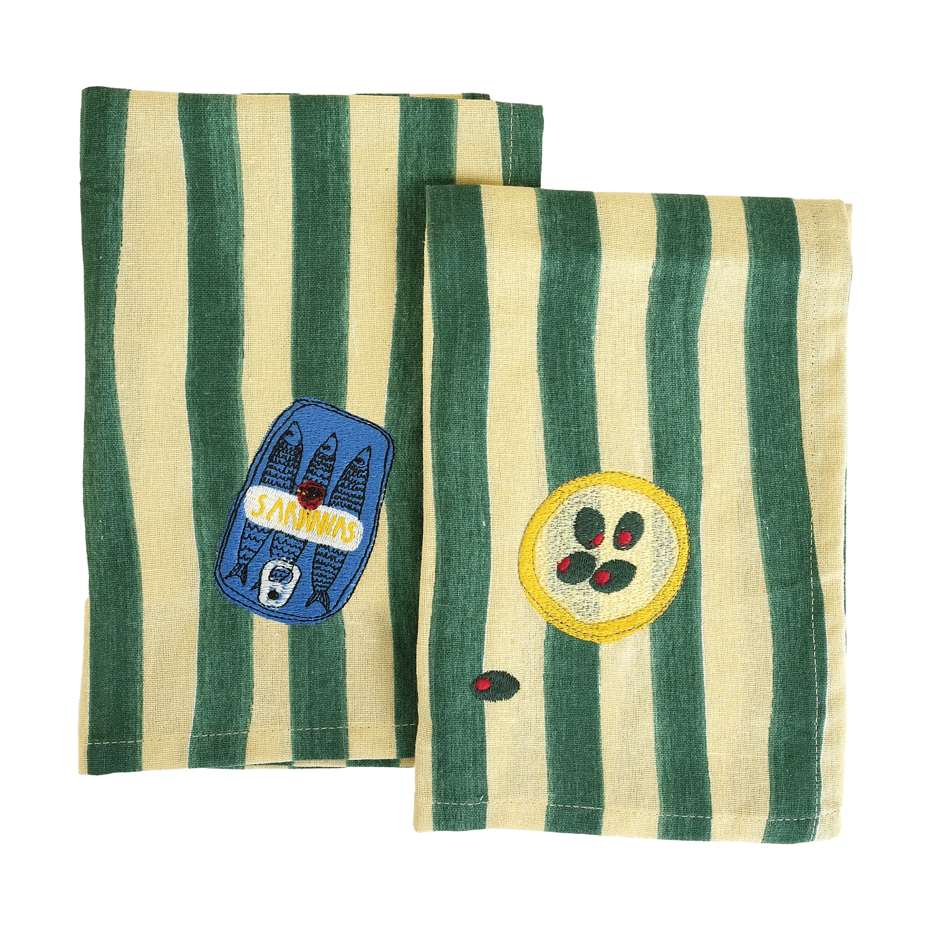Sera 냅킨 2개입, Green, 45x45 cm Byon | 바이온