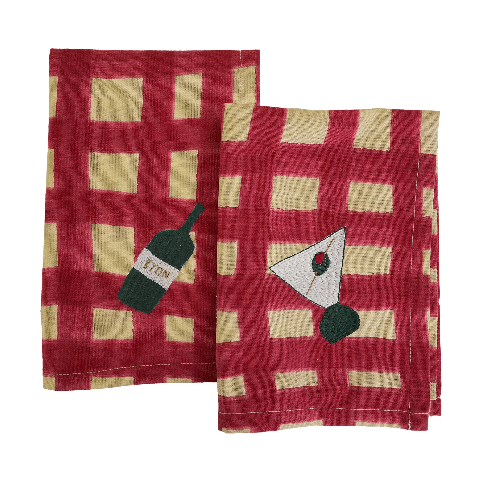 Sera 냅킨 2개입, Red, 45x45 cm Byon | 바이온