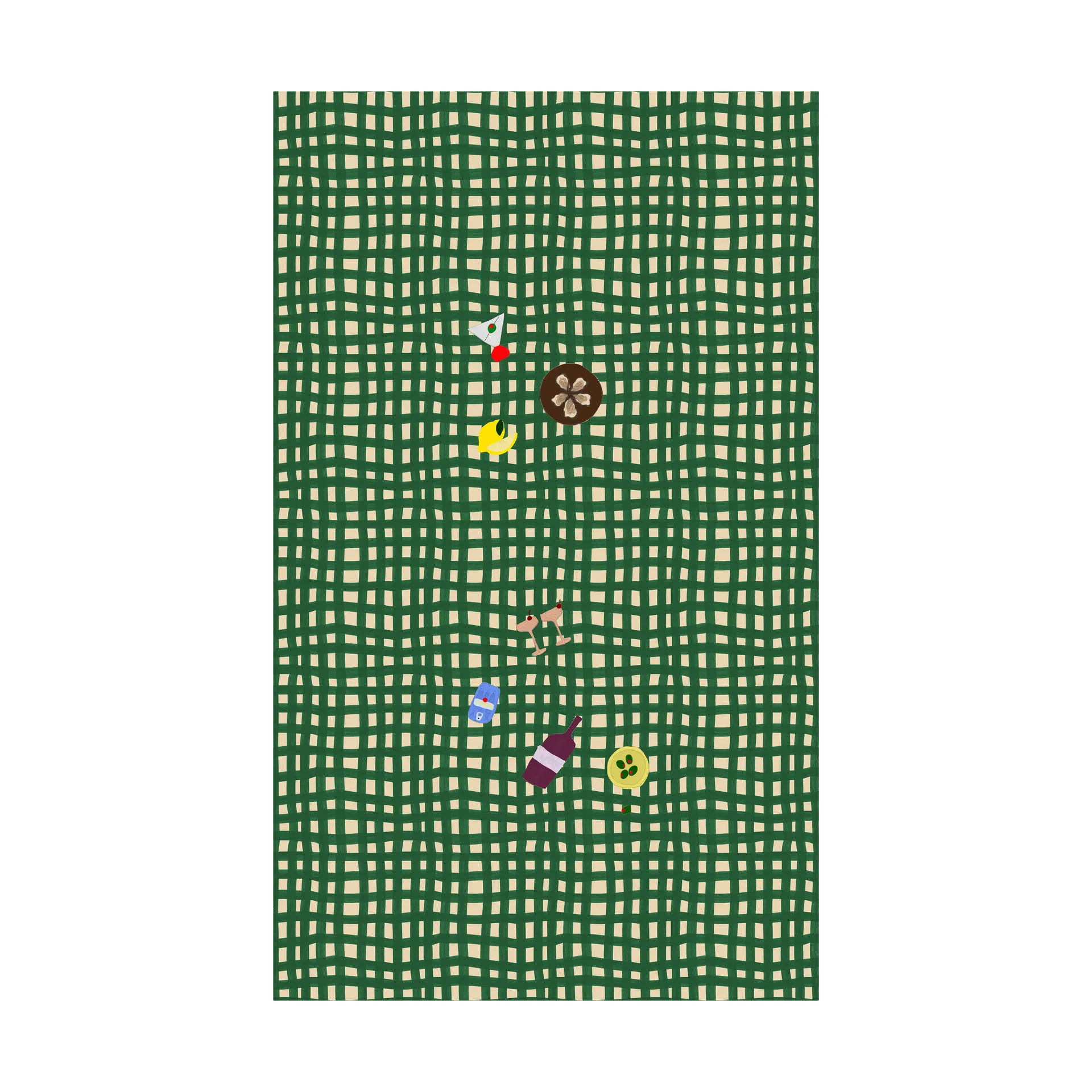 Sera 테이블 클로스, Green, 150x280 cm Byon | 바이온