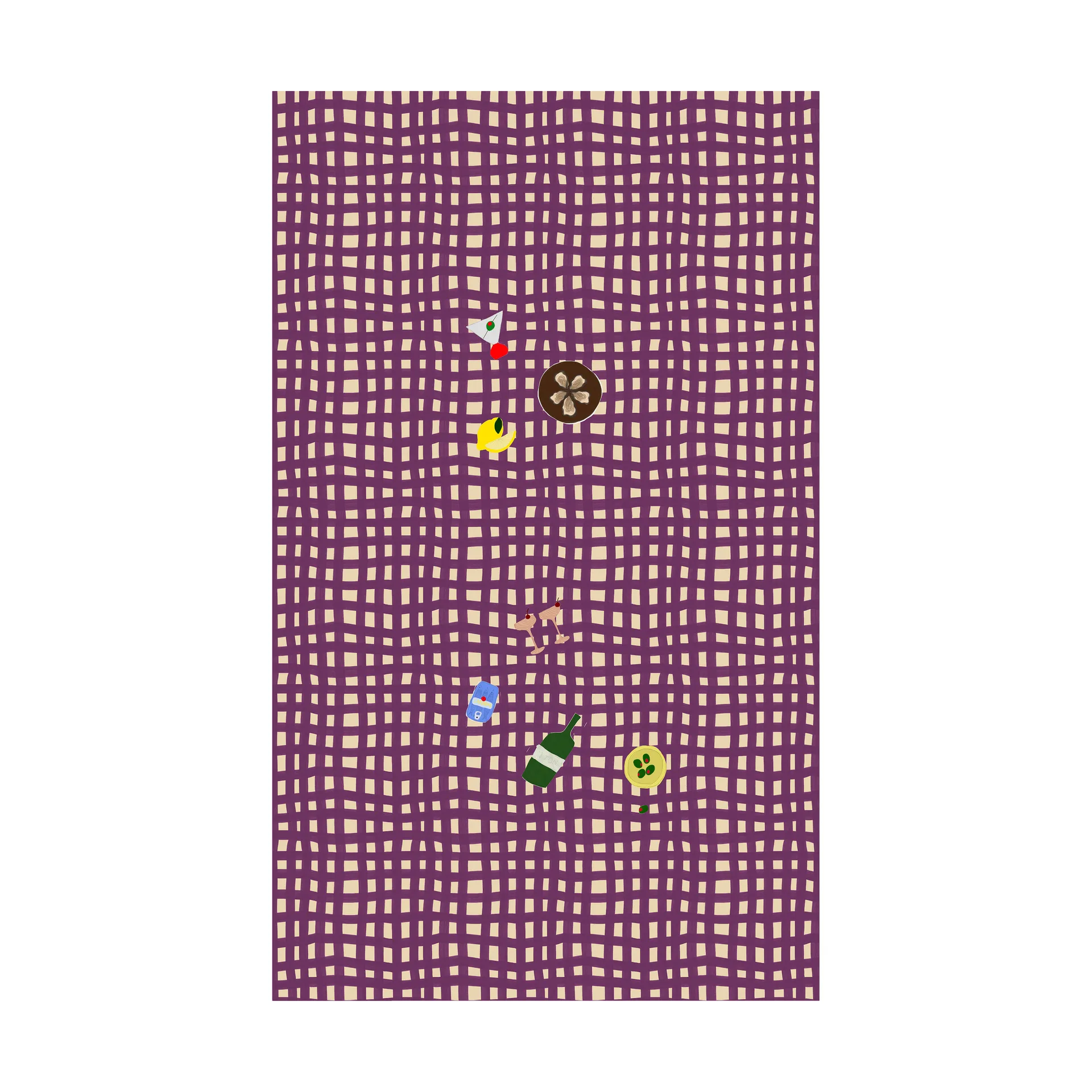 Sera 테이블 클로스, Plum (purple), 150x280 cm Byon | 바이온