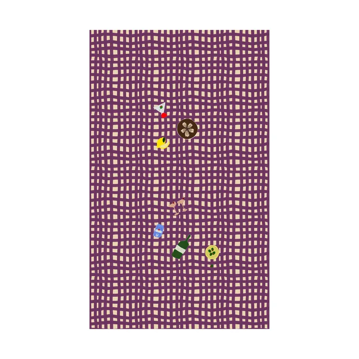 Sera 테이블 클로스 - Plum (purple), 150x280 cm - Byon | 바이온