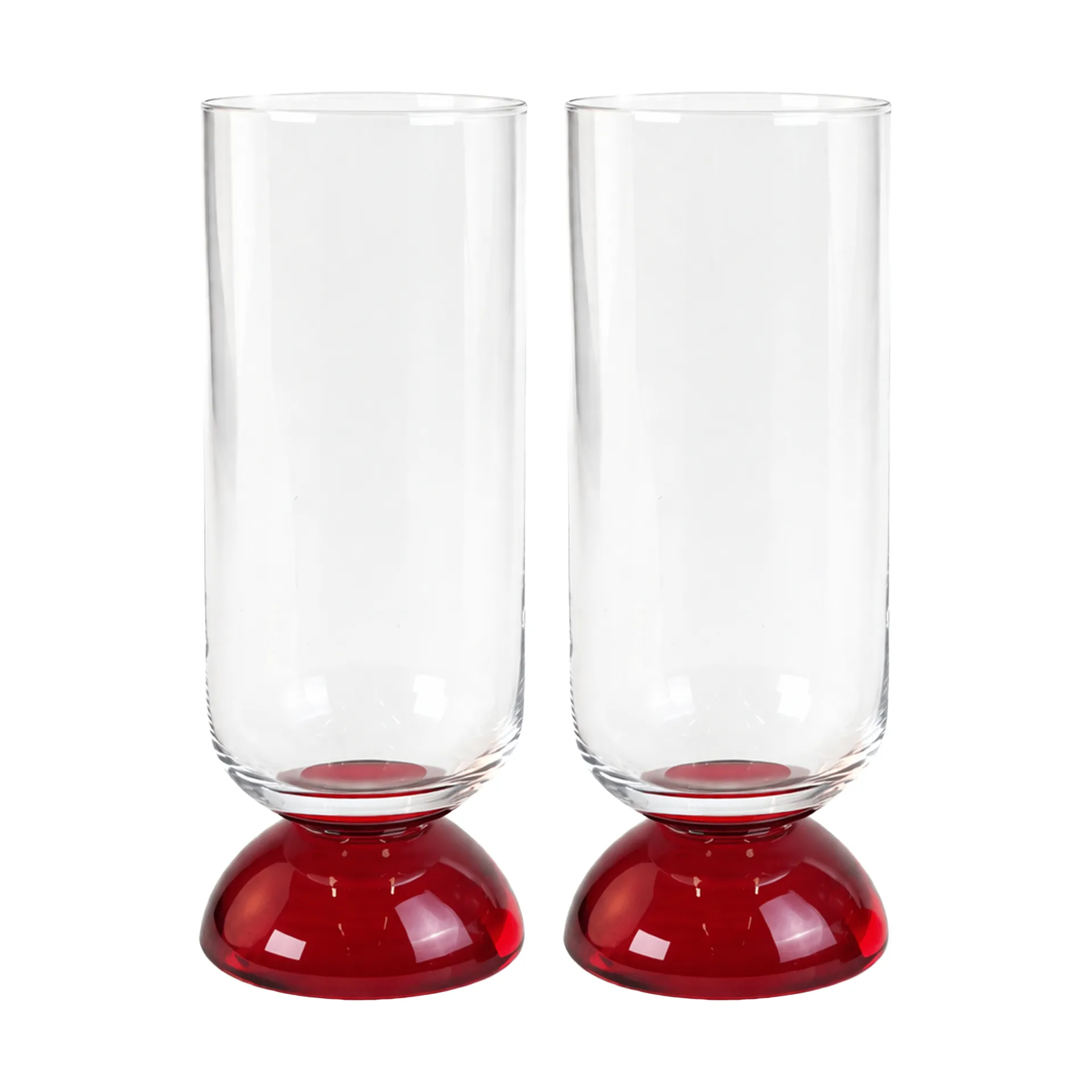 Spice 대형 물잔 38 cl 2개 세트, Clear-red Byon | 바이온