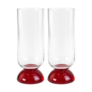 Spice 대형 물잔 38 cl 2개 세트 - Clear-red - Byon | 바이온