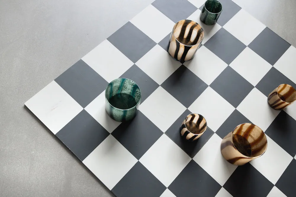 캘로어 캔들홀더 XS Ø10 cm, Black-beige Byon | 바이온