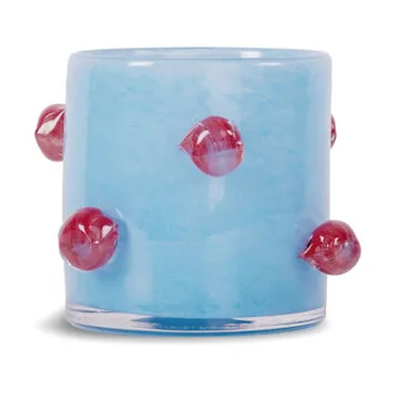 아를로 캔들 홀더 XS 10 cm - Light blue-burgundy - Byon | 바이온