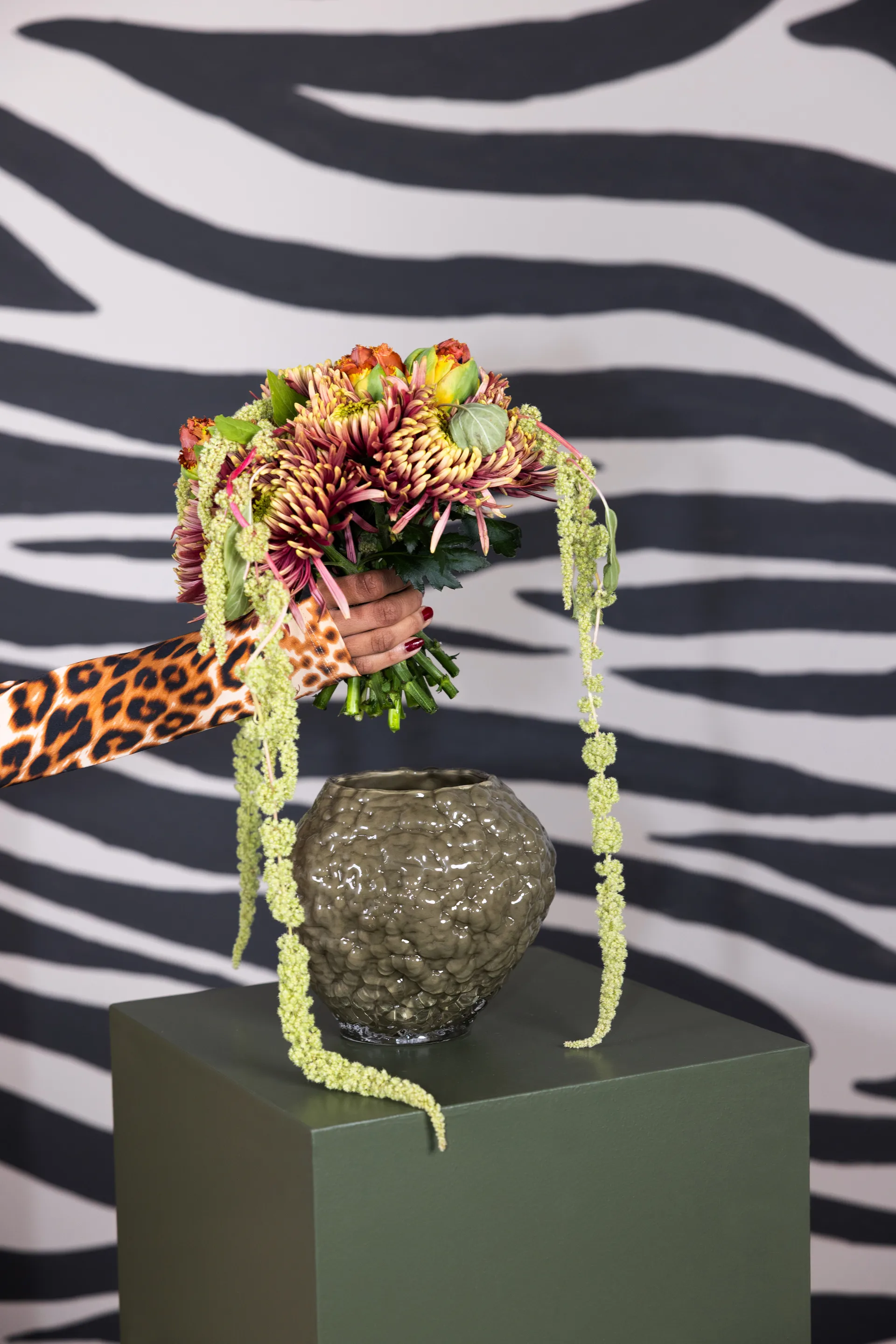 코랄로 화병 XS 19x17x17.5 cm, Green Byon | 바이온