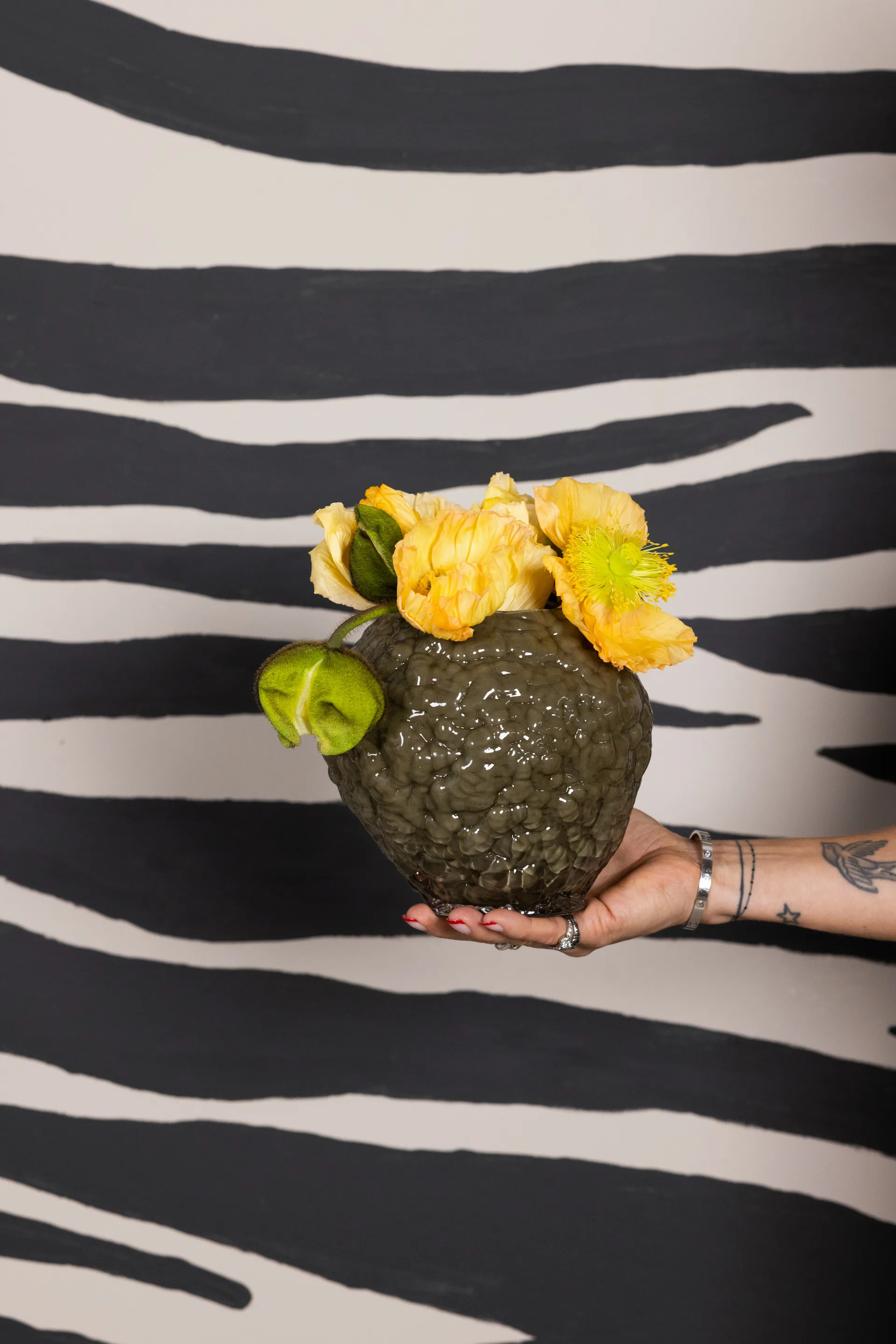 코랄로 화병 XS 19x17x17.5 cm, Green Byon | 바이온