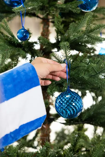 오패시티 크리스마스 트리 볼 XS Ø4 cm 4개 세트 - Blue - Byon | 바이온