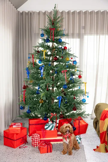 오패시티 크리스마스 트리 볼 XS Ø4 cm 4개 세트 - Yellow - Byon | 바이온