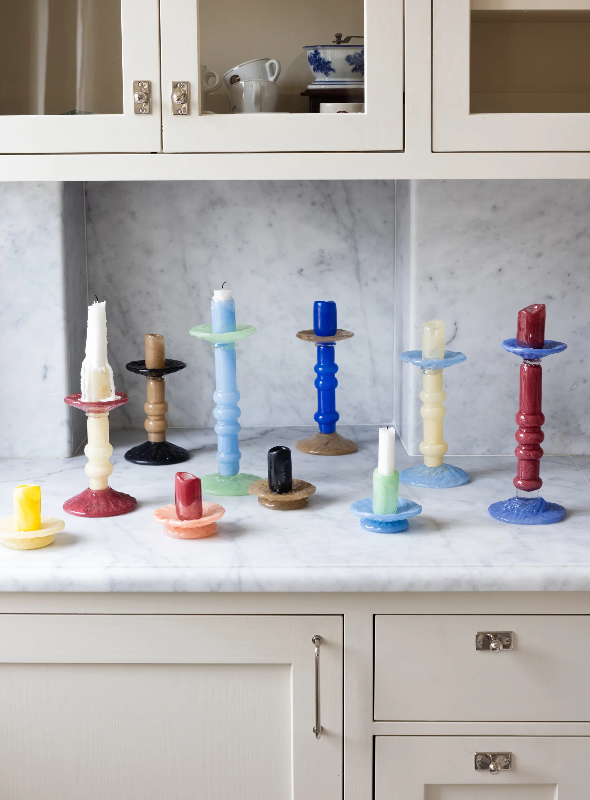 라라 캔들 홀더 XS 9 cm, Mint green-light blue Byon | 바이온