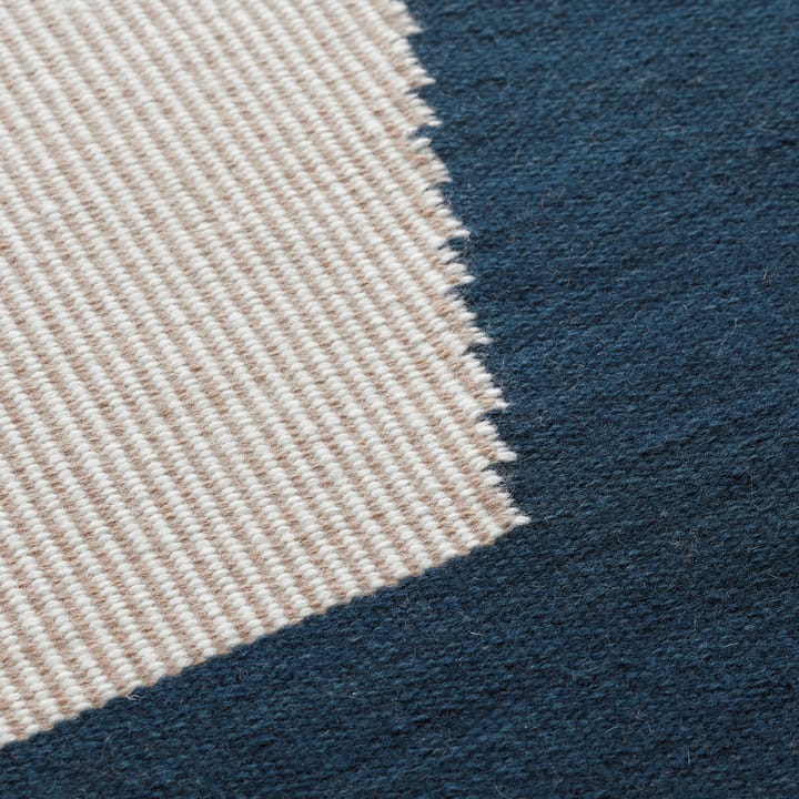 우나 울 카펫 180x270 cm, dark blue-beige-off white Chhatwal & Jonsson | 샤트왈앤존슨