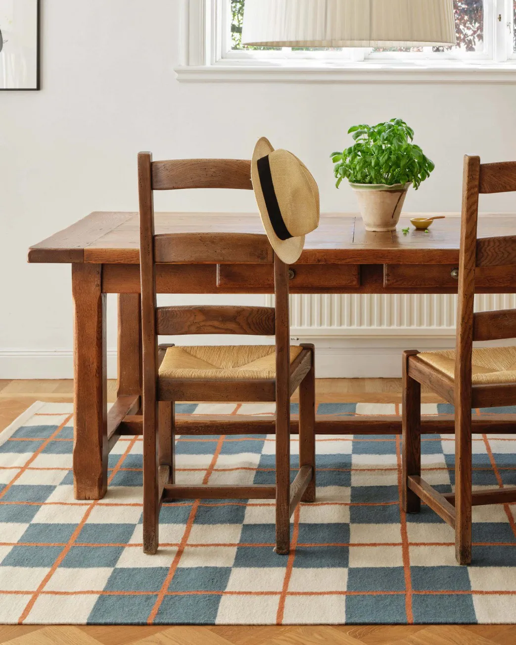 하벨리 러그 180x270 cm, Heaven blue-light khaki-rust Chhatwal & Jonsson | 샤트왈앤존슨