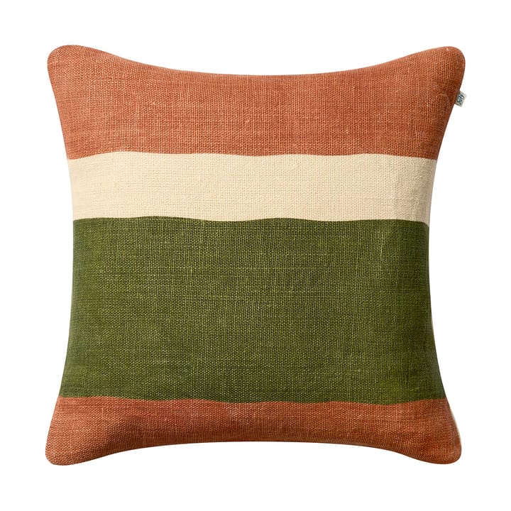 마날리 쿠션 커버 50x50 cm - Apricot orange-cactus green - Chhatwal & Jonsson | 샤트왈앤존슨