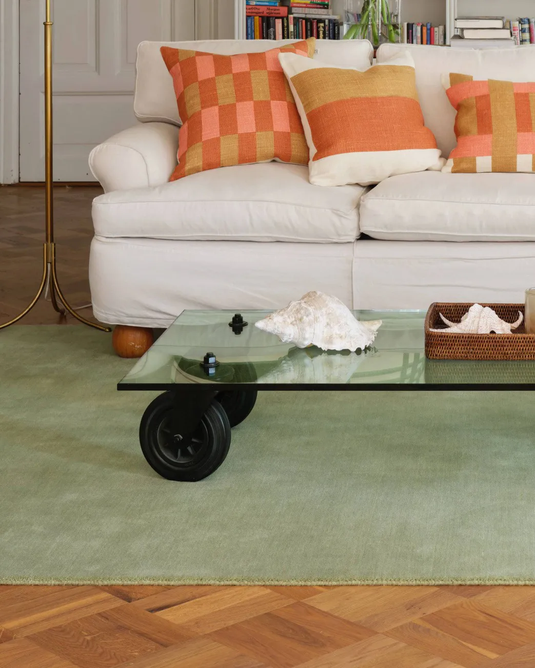 마라리 쿠션 커버 50x50 cm, Apricot orange-khaki-rose Chhatwal & Jonsson | 샤트왈앤존슨