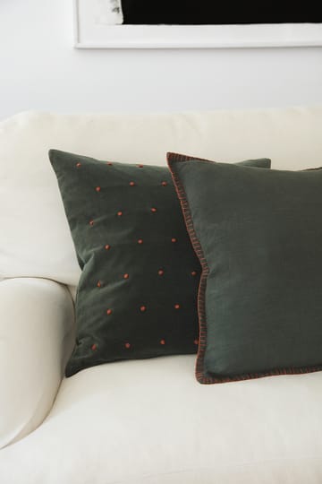 아룬 쿠션커버 50x50 cm - Forest green-terracotta - Chhatwal & Jonsson | 샤트왈앤존슨