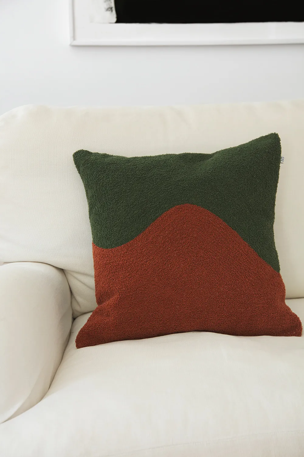 요기 쿠션커버 50x50 cm, Forest green-terracotta Chhatwal & Jonsson | 샤트왈앤존슨