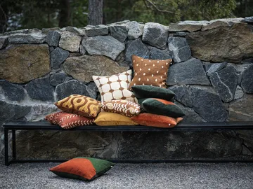 요기 쿠션커버 50x50 cm - Forest green-terracotta - Chhatwal & Jonsson | 샤트왈앤존슨
