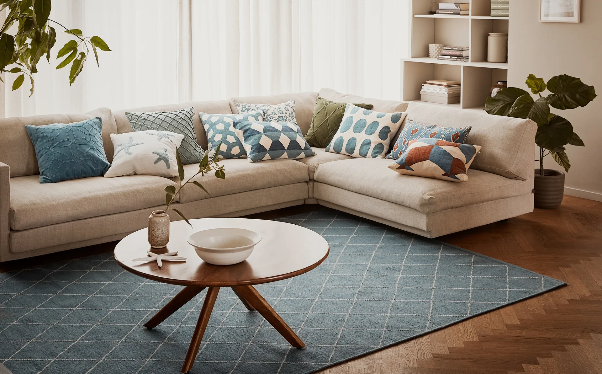 미라 베개커버 50x50 cm, Heaven blue Chhatwal & Jonsson | 샤트왈앤존슨